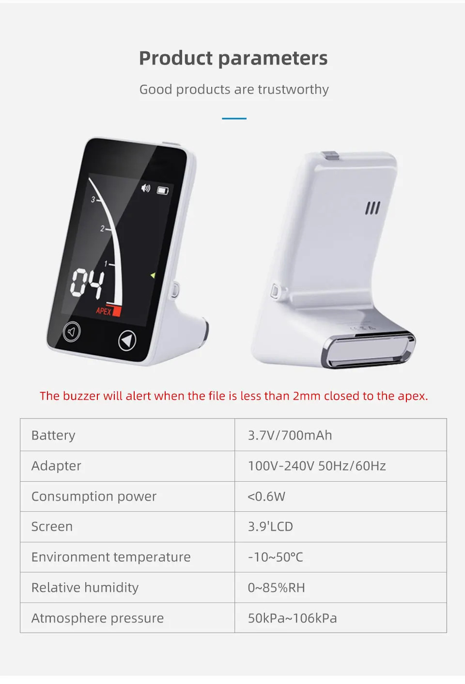 Dental Endodontics Equipment Wireless Digital Endo Root Measurement Apex Locator