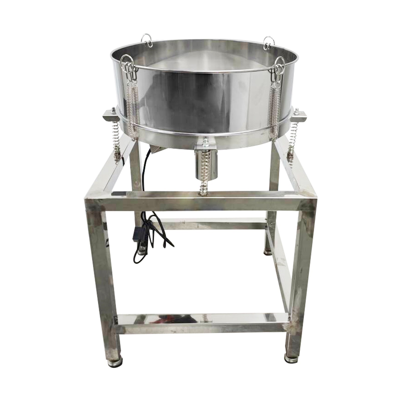 110V/60HZ Vibrating Sieve with 20 Mesh,50 Mesh Screen And Lid 1-Layer Shaker