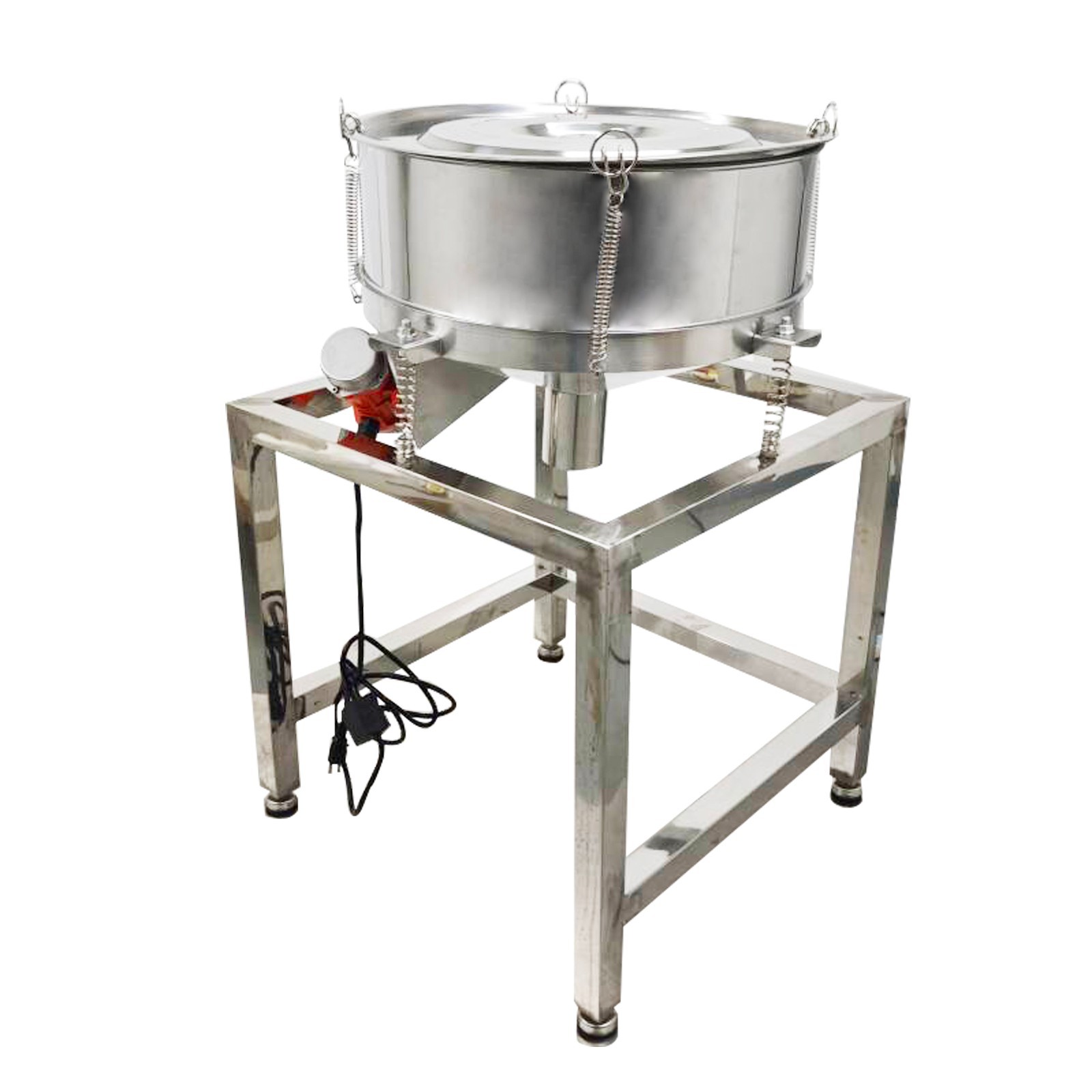 110V/60HZ Vibrating Sieve with 20 Mesh,50 Mesh Screen And Lid 1-Layer Shaker