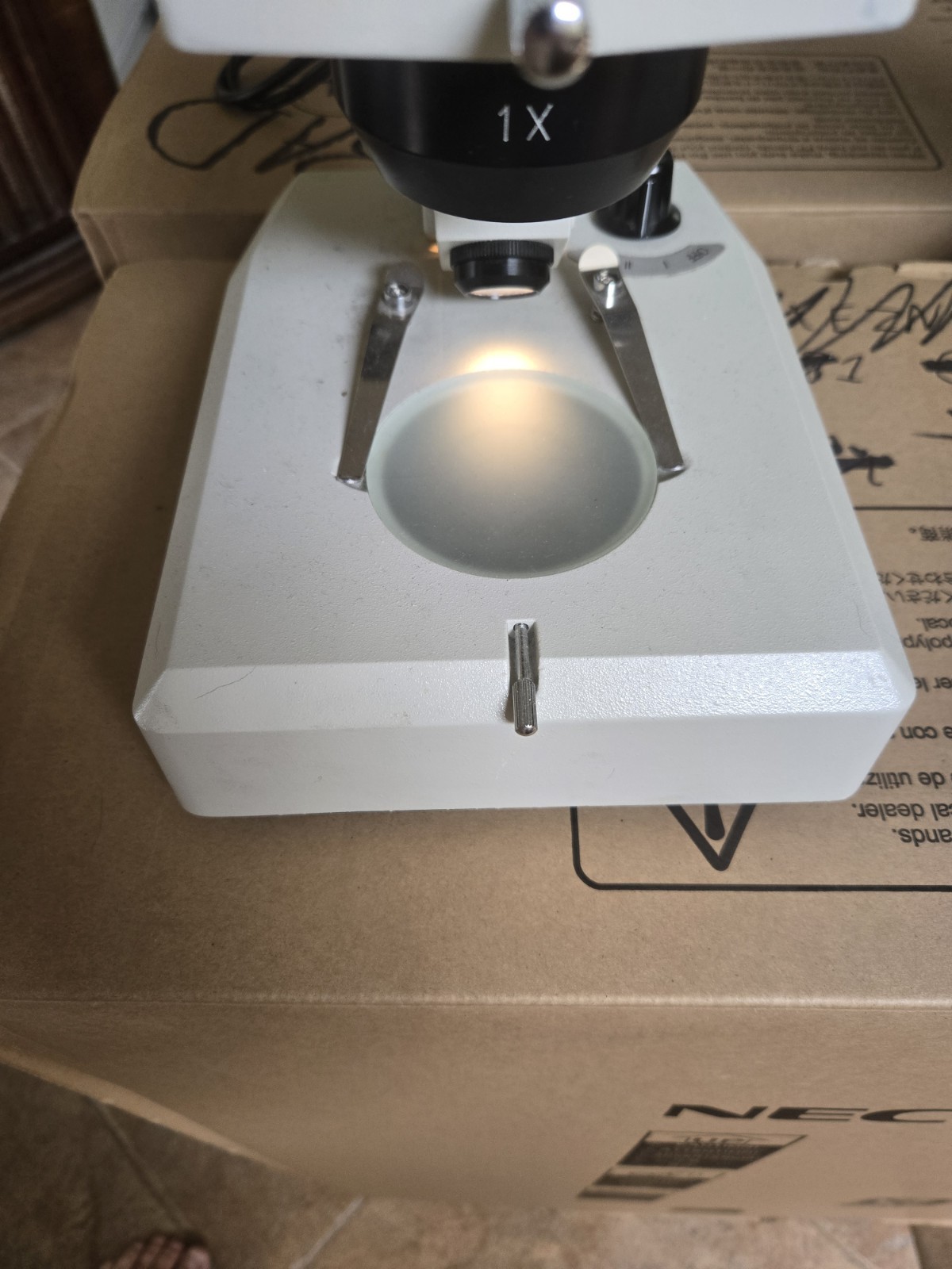 Binocular Stereo Dissecting Microscope Upright Lighted Base Biological Lab