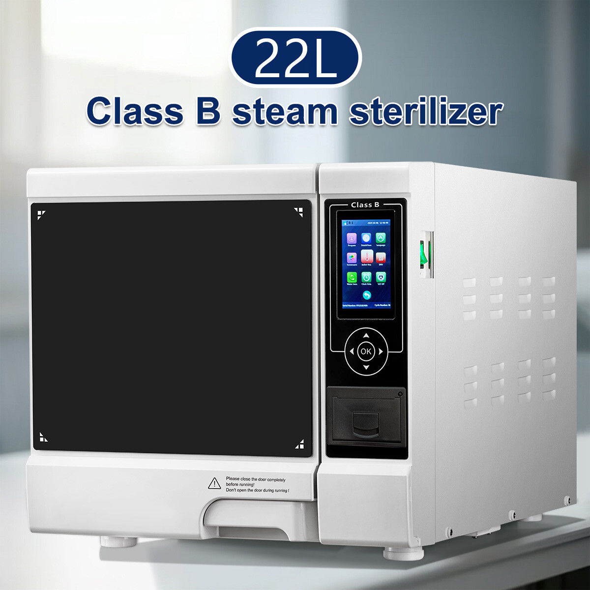 18/22L Dental Autoclave Steam Sterilizer Medical Drying Class B Steam Sterilizer