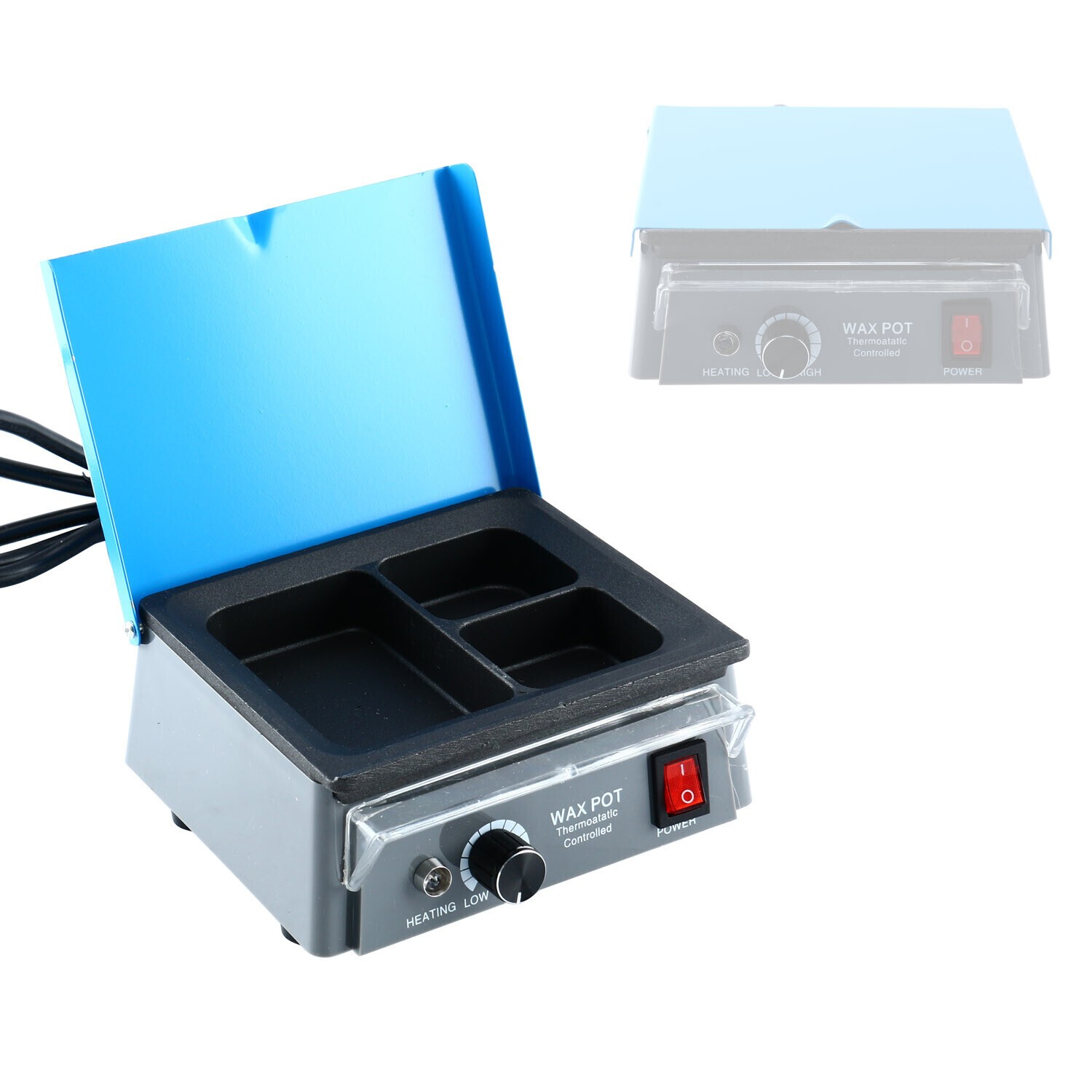 Dental Lab Wax Heater Pot 3-Well Analog Heater Melting Dipping Pot Machine 110V