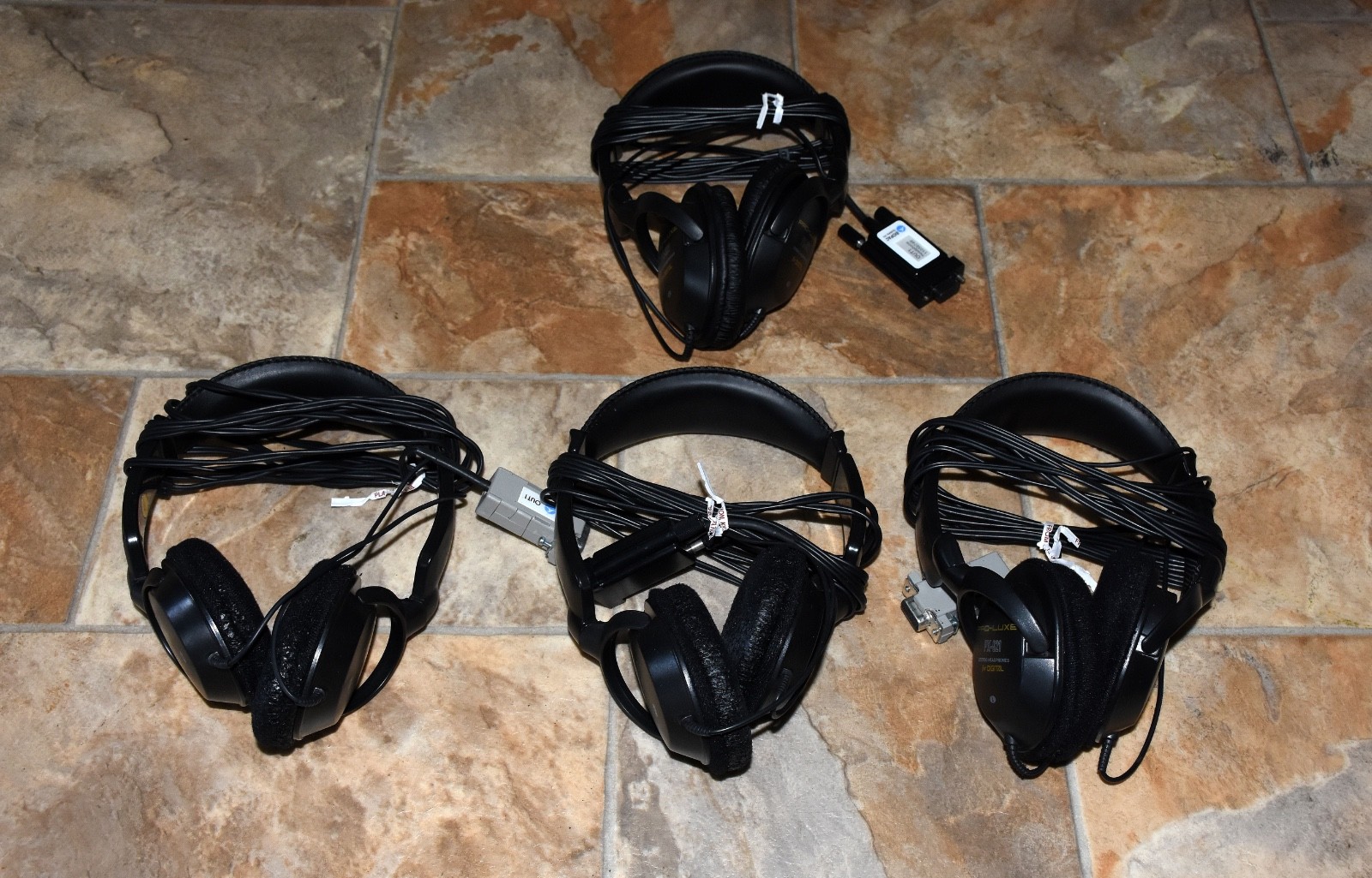 Lot of 4 BIOPAC OUT1 Headphones BSL MP3X Analog Out Pro-Luxe PX-921 Tested Works