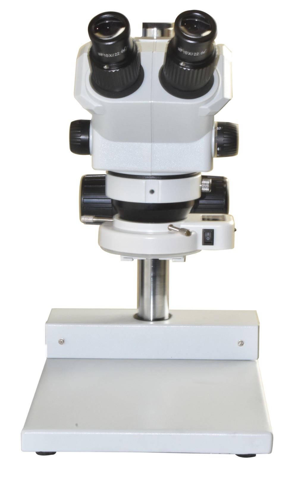 Professional Stereo Microscope 7–60× Widefield 22mm FOV, 115mm WD, 1:9 Zoom