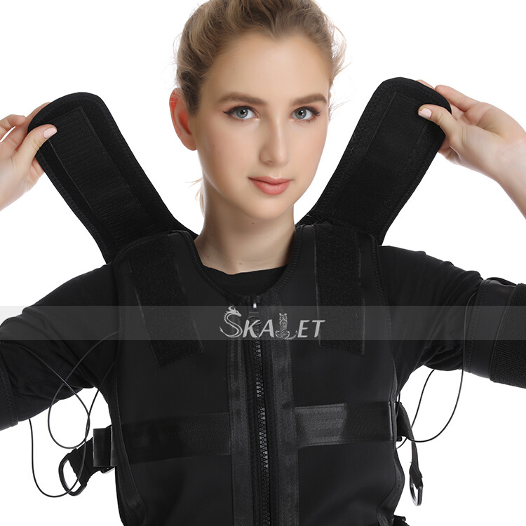 Electric Training Fitness Sport EMS Training Machine Muscle Stimulator vest Suit