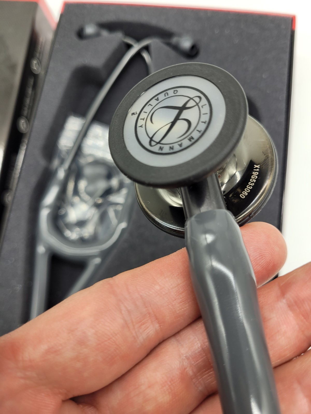 3M Littmann® Cardiology IV Stethoscope Gray Tube Smoke Stem 6238 NEW