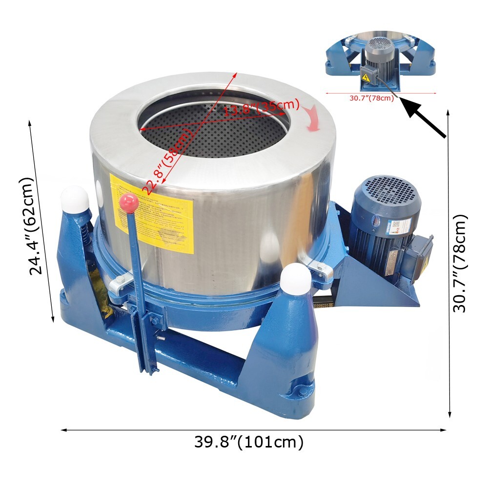 220V Industrial Centrifuge Separator Machine Biomass Oil Extraction Dryer