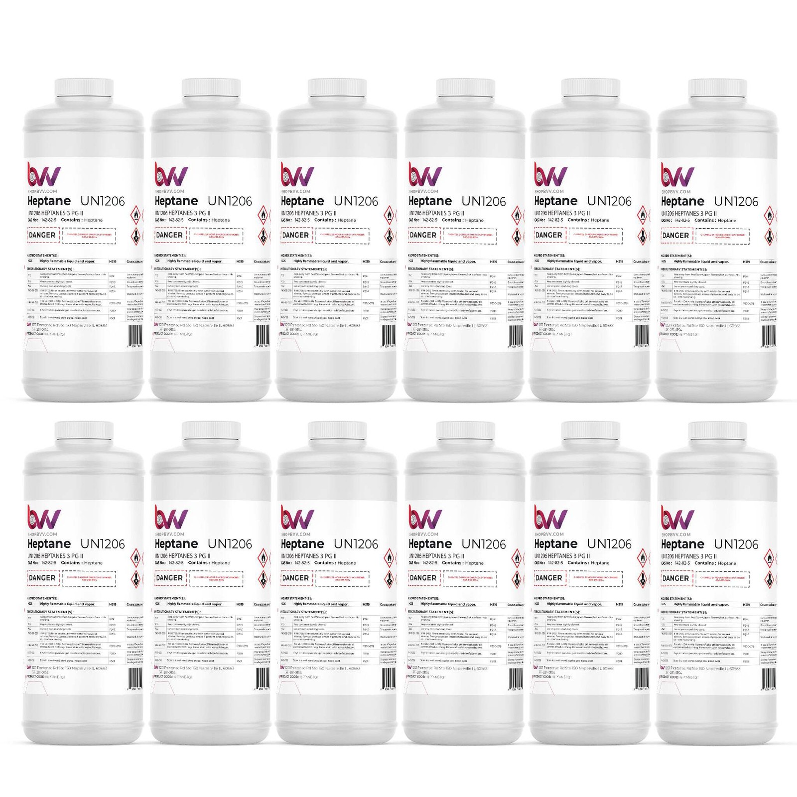 BVV ULTRA High Purity Lab Grade Heptane 99% Pure