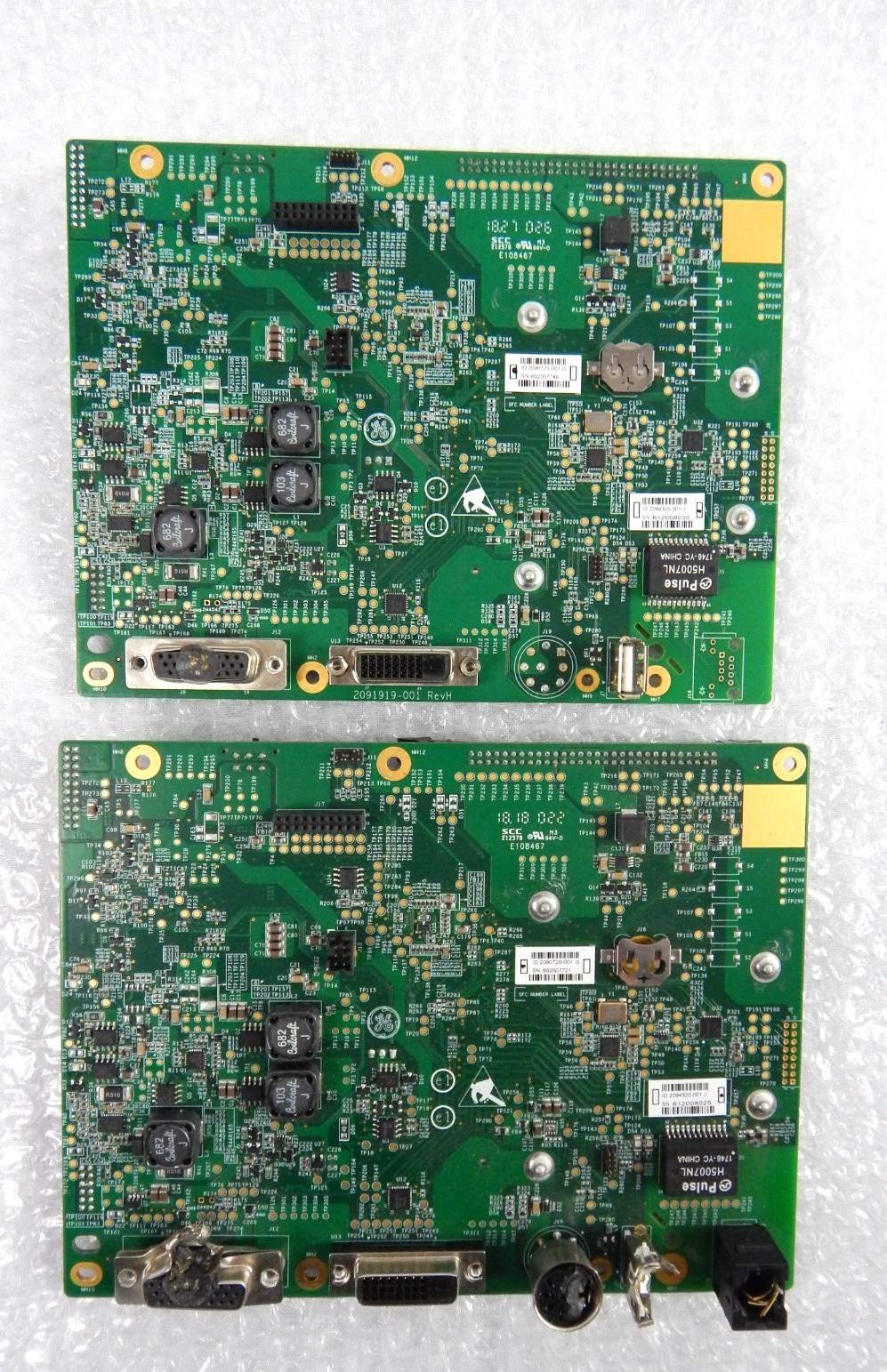 GE B105 PATIENT MONITOR MAIN BOARD 2091919-001 (LOT OF 2} PARTS OR REPAIR
