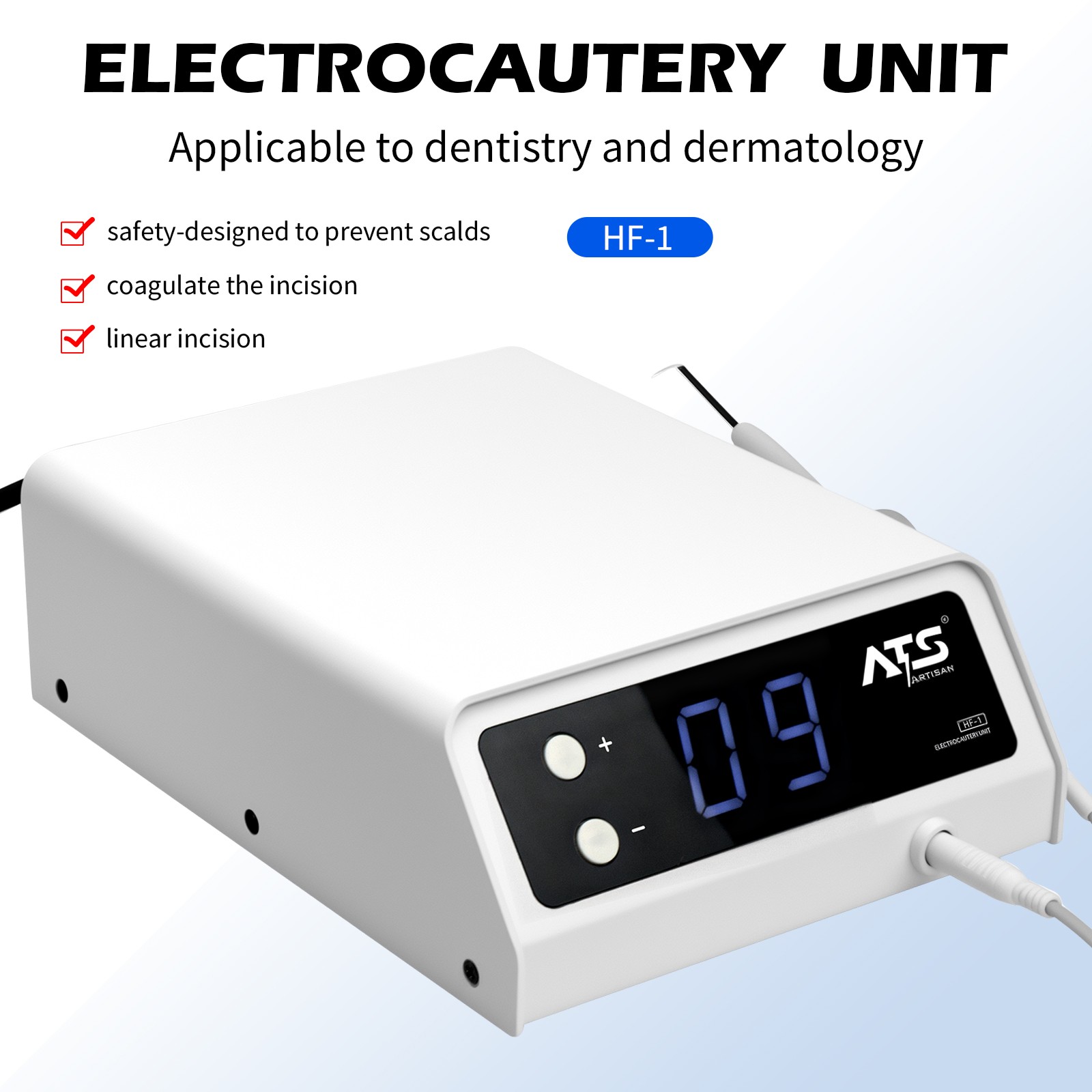 Dental Electrosurgery Unit Surgical Scalpel Cutting Unit HF-1 with 10 Electrodes