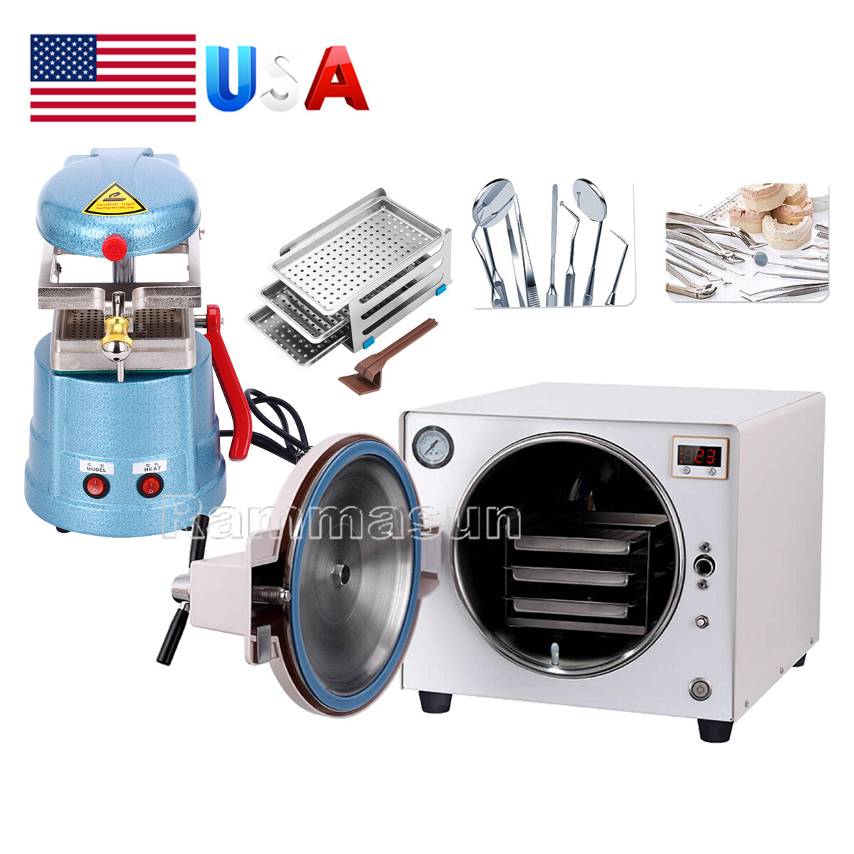 Dental Autoclave Steam Sterilizer Medical Sterilization/ Vacuum Forming Machine