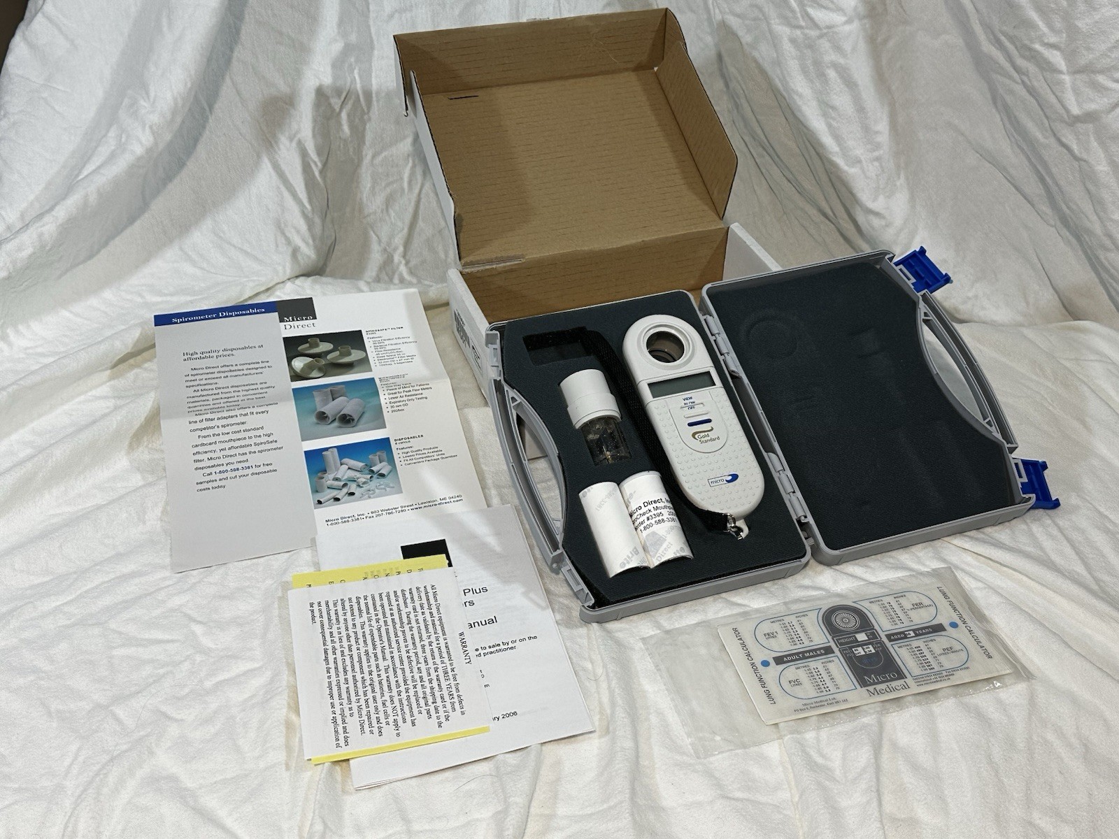 Micro Plus Gold Standard spirometer micro medical lung tester works