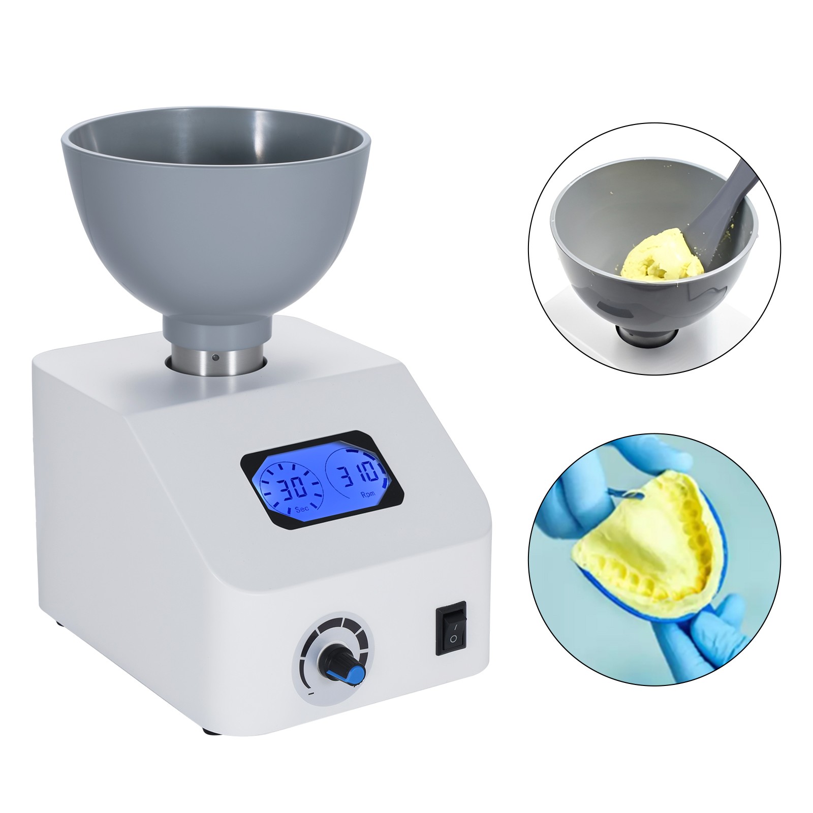 Alginate Mixer Die Stone Mixer Blender for Impression Material 0-300rpm Dental