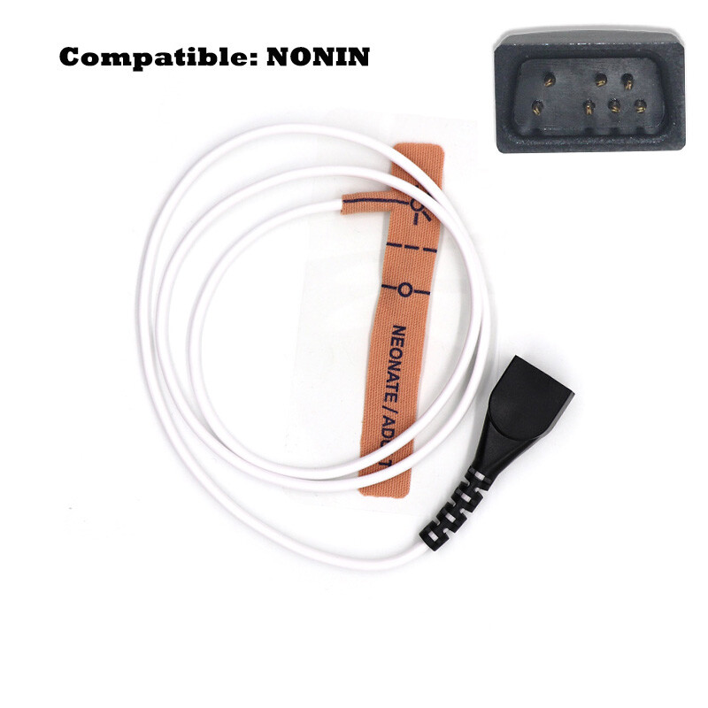 5Pcs Spo2 Sensor Pulse Oximetry Probe Compatible For Nonin Neonate/Adult