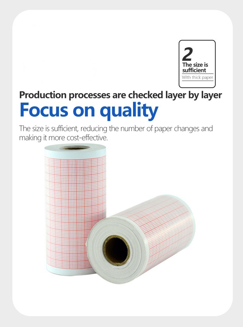 For 3-Channel ECG EKG Machine – 2 Rolls 80mm x 20m Thermal Printing Paper