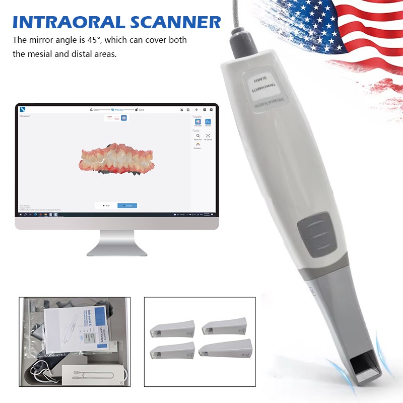 45° Angle LED Dental High Speed Handpiece Yabangbang Ti-MAX 2 Holes B2
