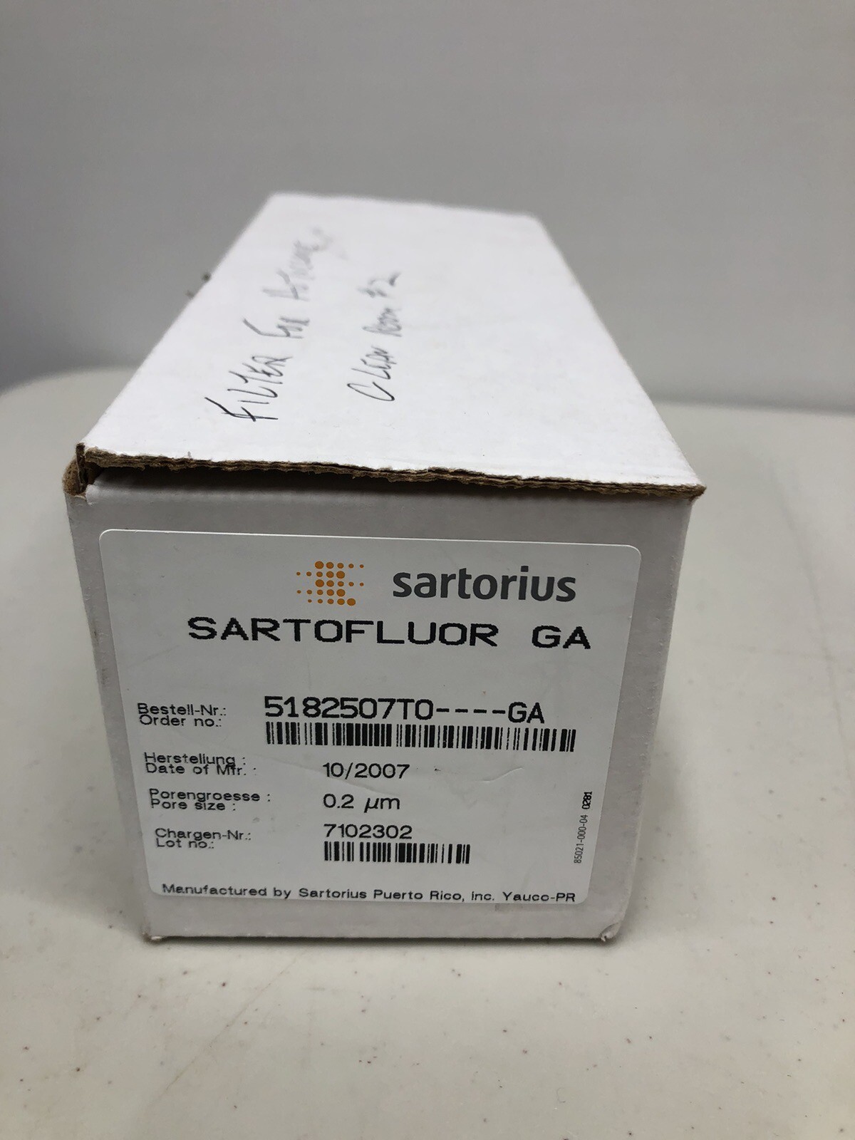 *NEW* Sartorius 5182507T0—-GA Sartofluor Filter Cartridge .2um + Warranty!