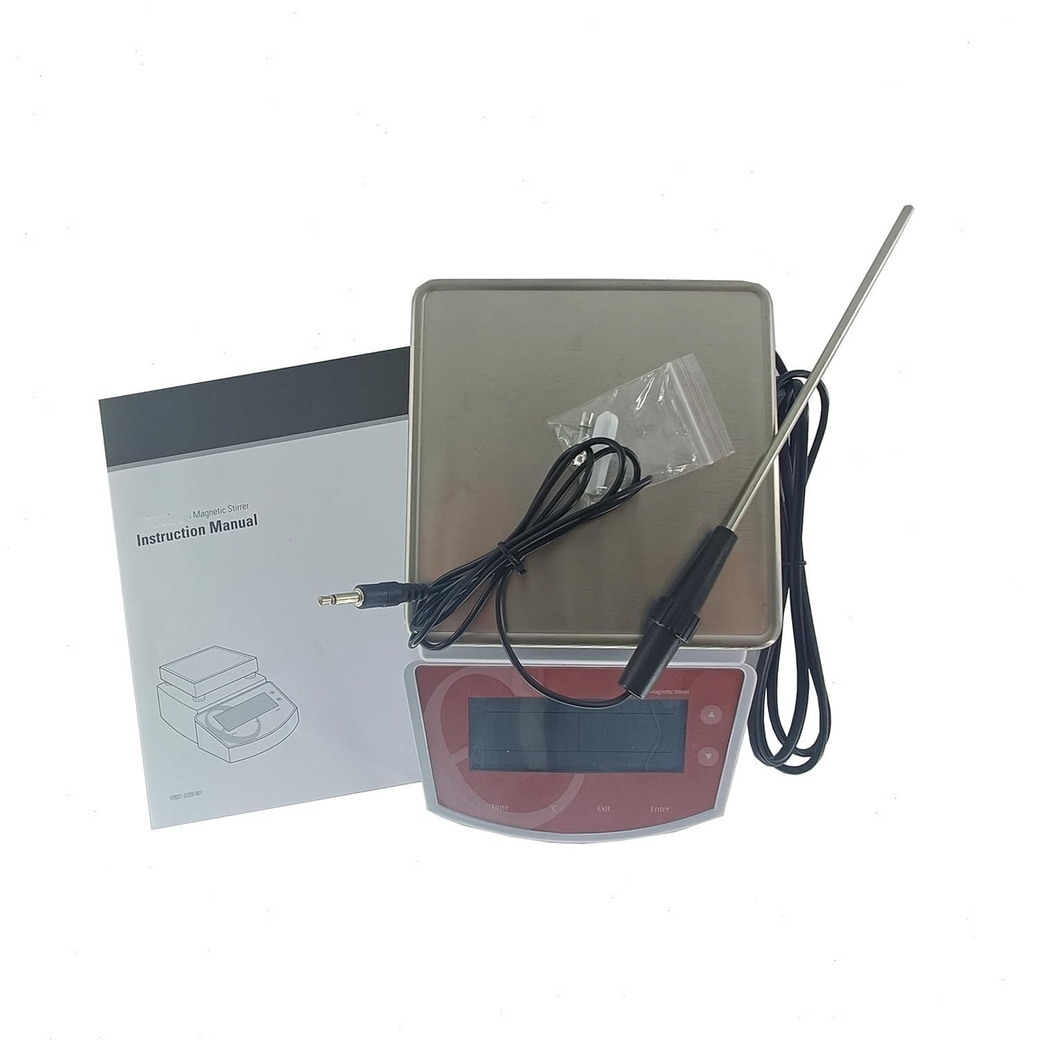 Hot Plate Magnetic Stirrers with Temperature Probe Heater 450W 0-2000ml