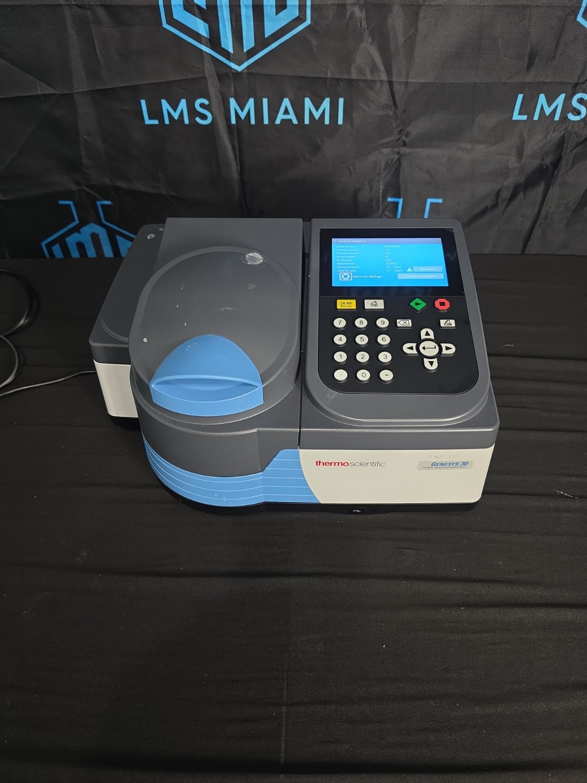 2022 Thermo Scientific Genesys 30 Digital Visible Spectrophotometer 112hrs