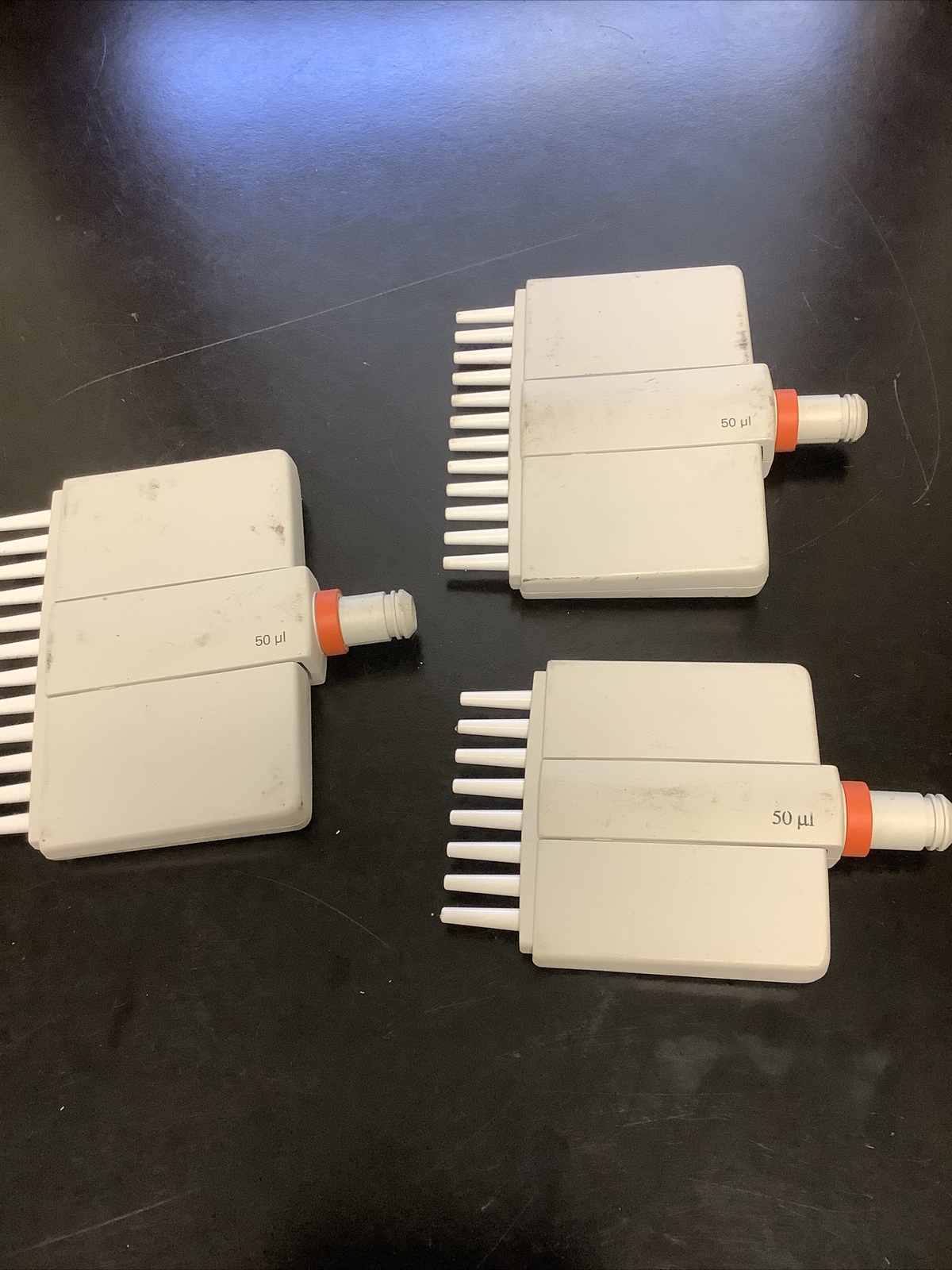 Lot of 3 Unbranded 50 ul Multichannel Pipette
