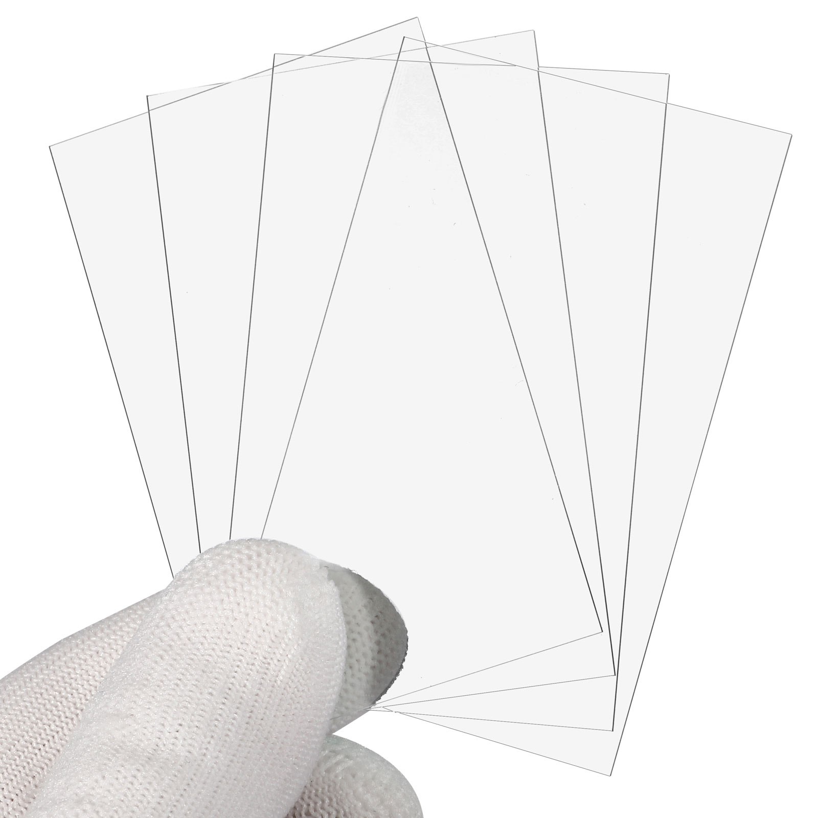 50x80mm Glass Streak Plate, 6pcs Lab Glass Slides Microscope Glass Slides