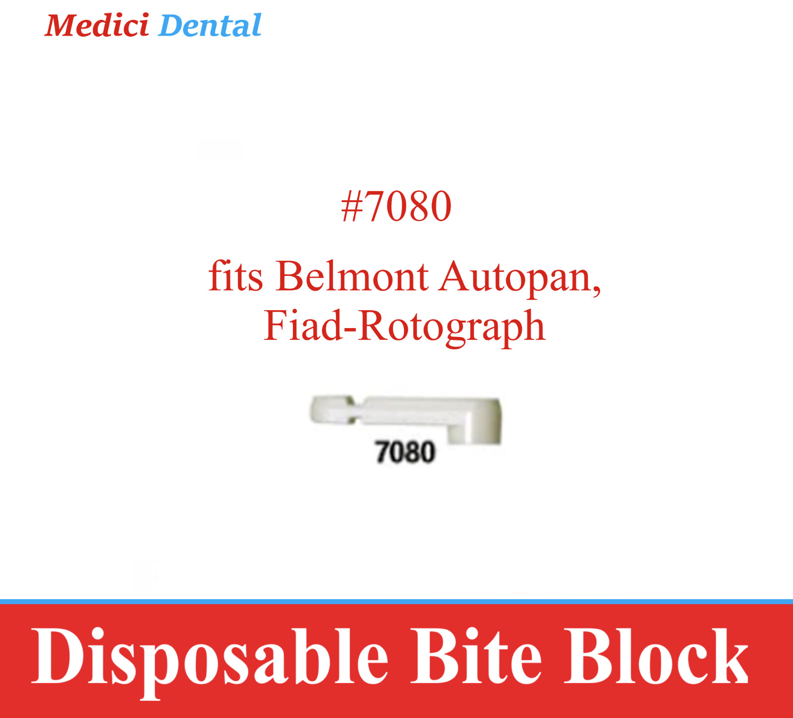 Dental Panoramic Machine X-Ray Bite Blocks fits Panoramic Corporation # 7095