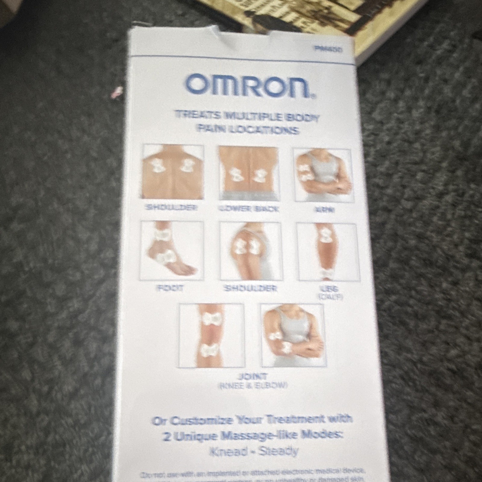 Omron Pocket Pain Pro PM400 TENS Unit Pain Relief 2-Channel Handheld