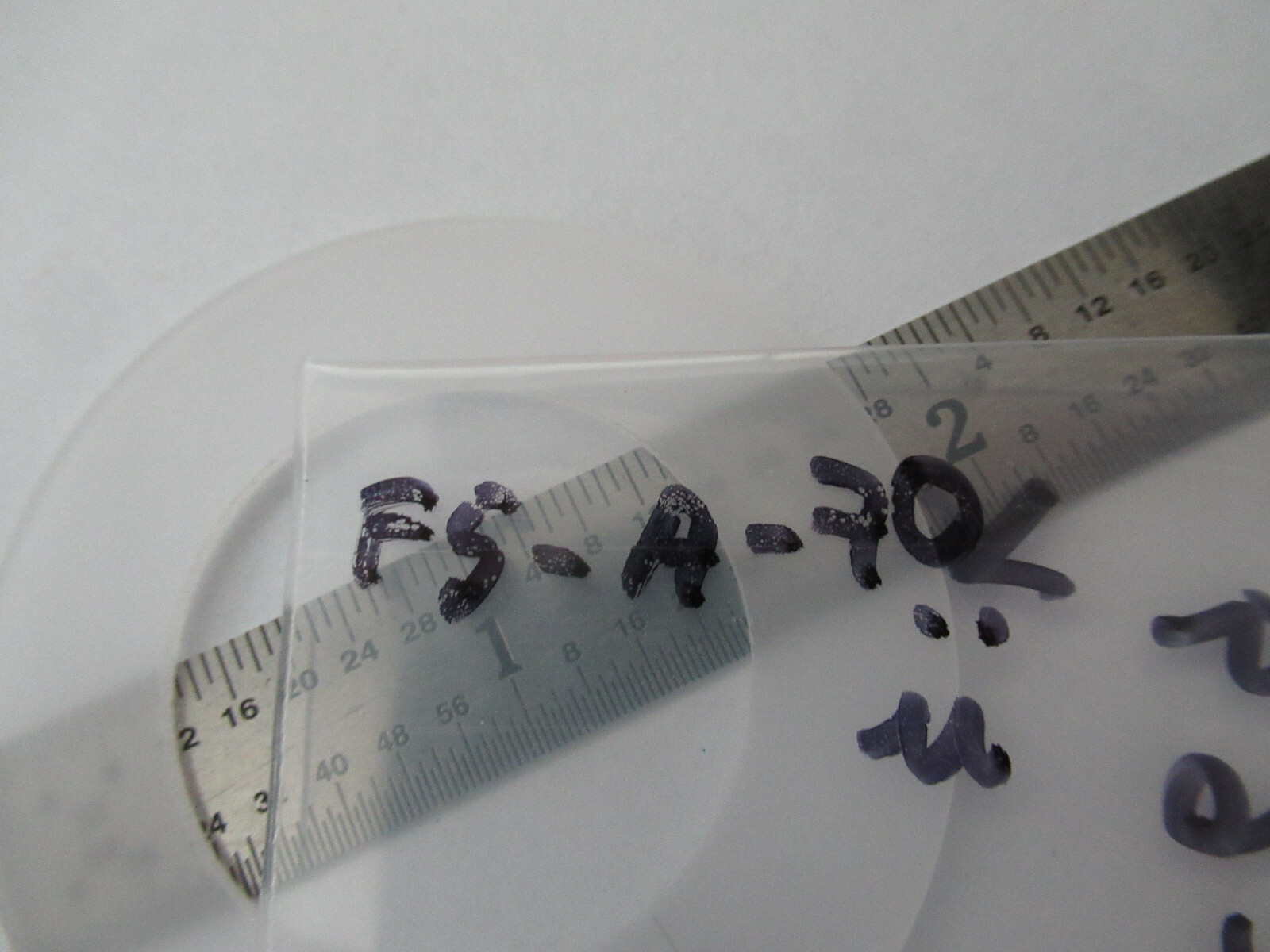 BLANK PIEZOELECTRIC QUARTZ CRYSTAL X-CUT UNPLATED PIEZO SENSOR AS PIC #F5-A-70
