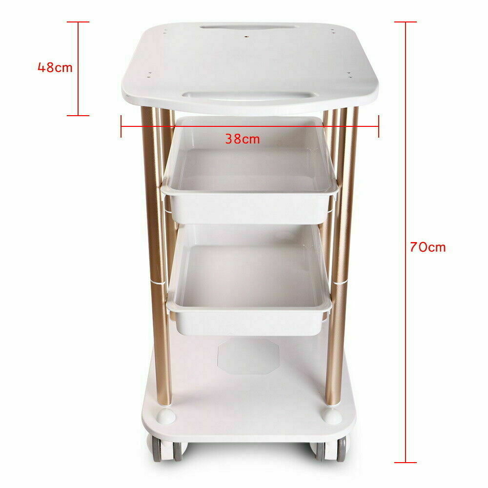 Salon SPA Trolley Stand For Cavitation Beauty Machine Instrument Rolling Cart US