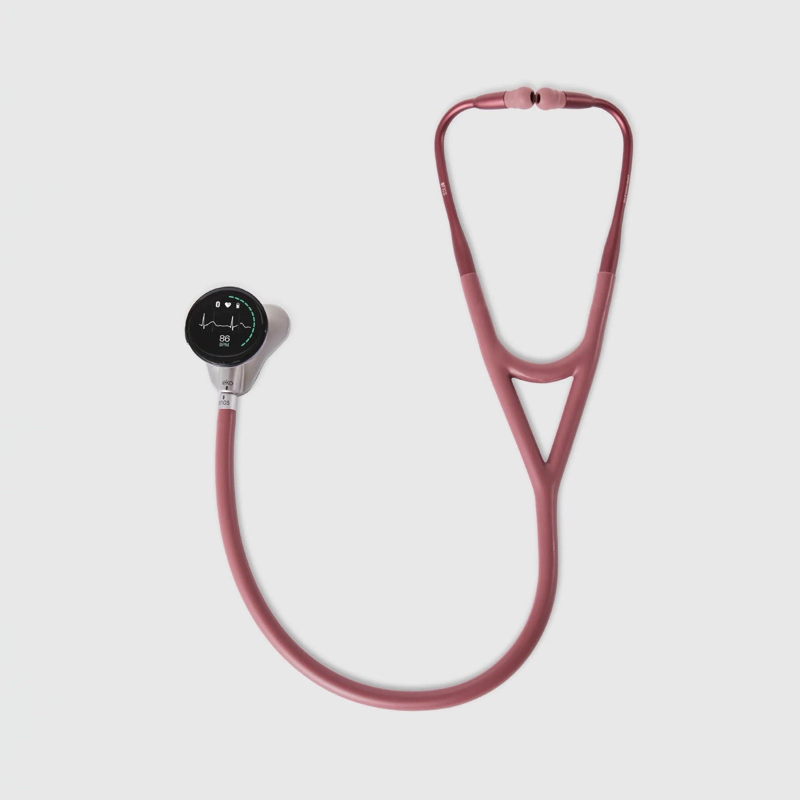 FIGS x Eko Single Head Chestpiece (Diaphragm) Stethoscope, Pink/Mauve