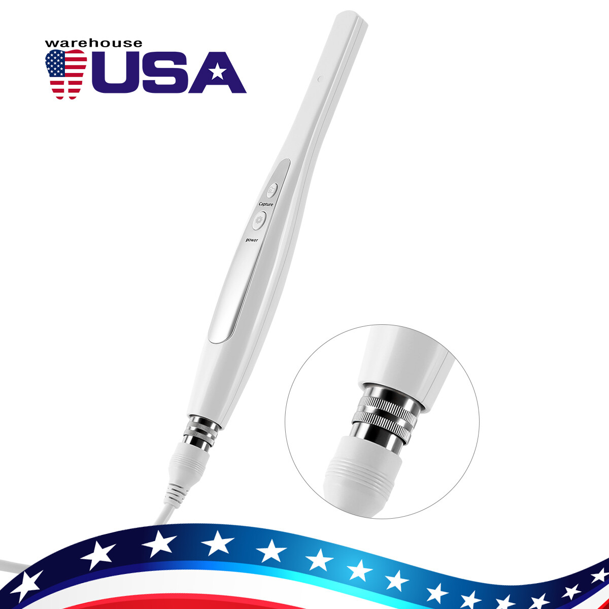 AZDENT Dental USB Intraoral Camera HD Digital Image 6 LED Light Auto Focus