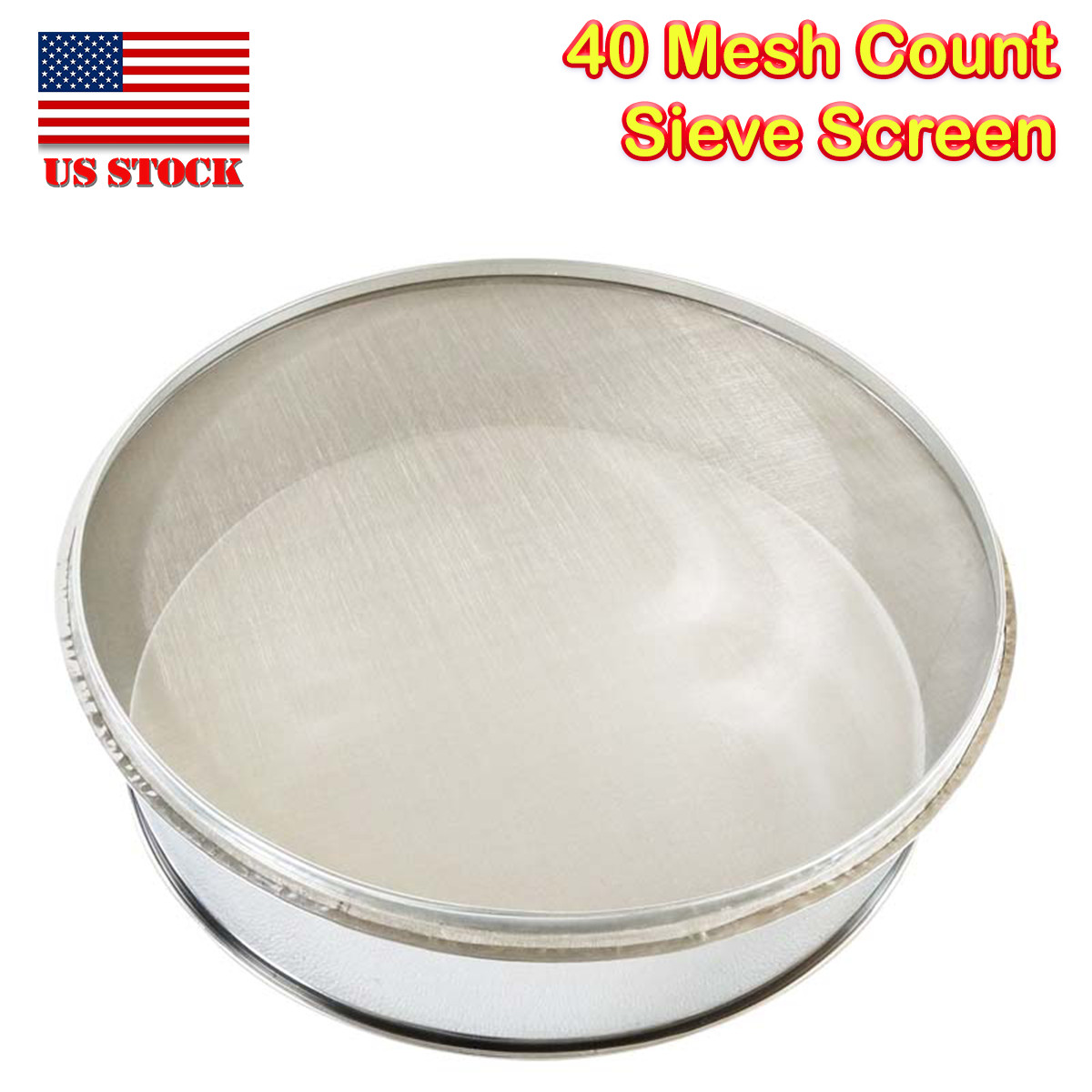 Stainless Steel Sieve Screen 40 Mesh Count for 19.6″ Dia. Vibrating Sifter