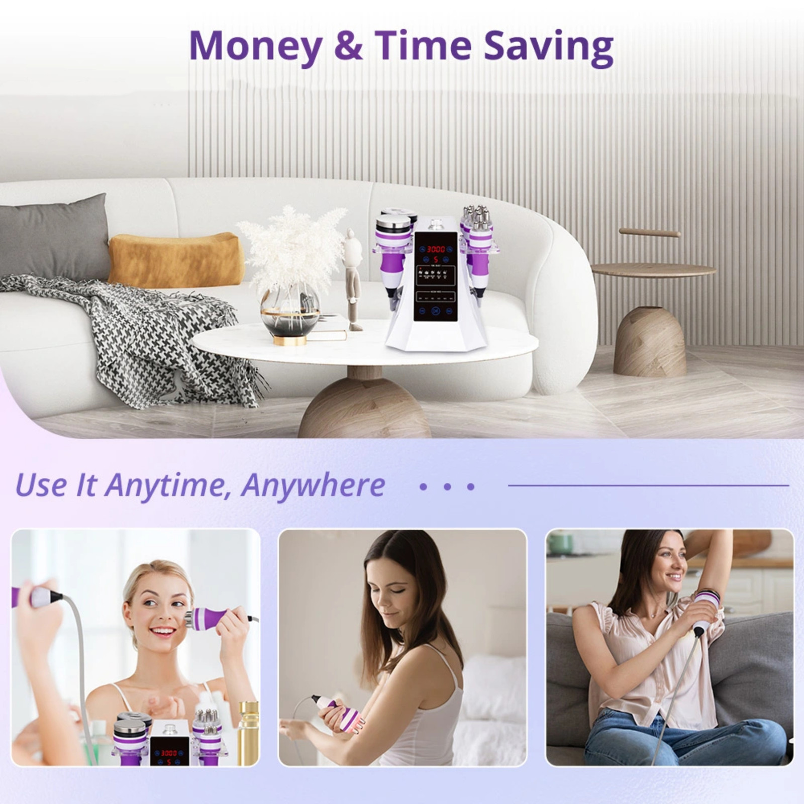 UNOISETION 5 in 1 Beauty Machine for Small Beauty Salons Skin Care Body Massage