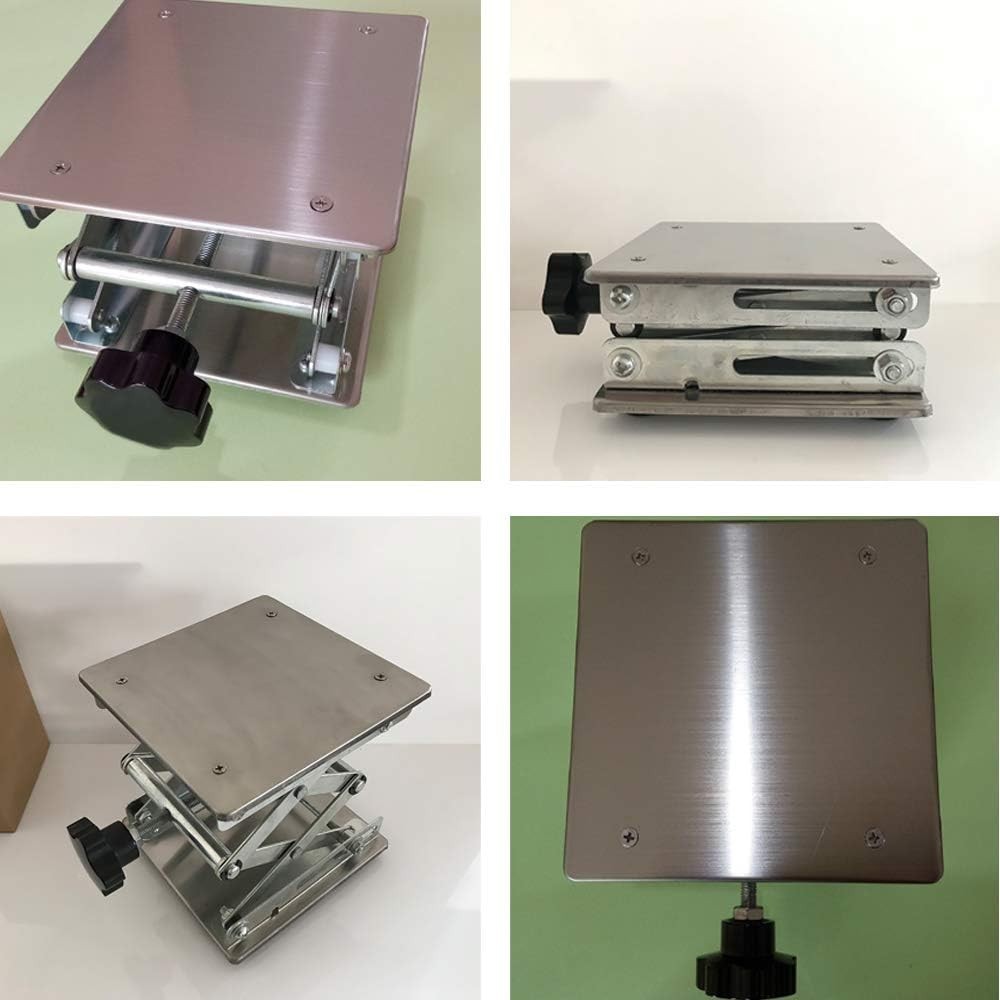 6″ x6″,Stainless Steel Lab Jack Scissor Stand Platform,Lab Lift Stand Table, …