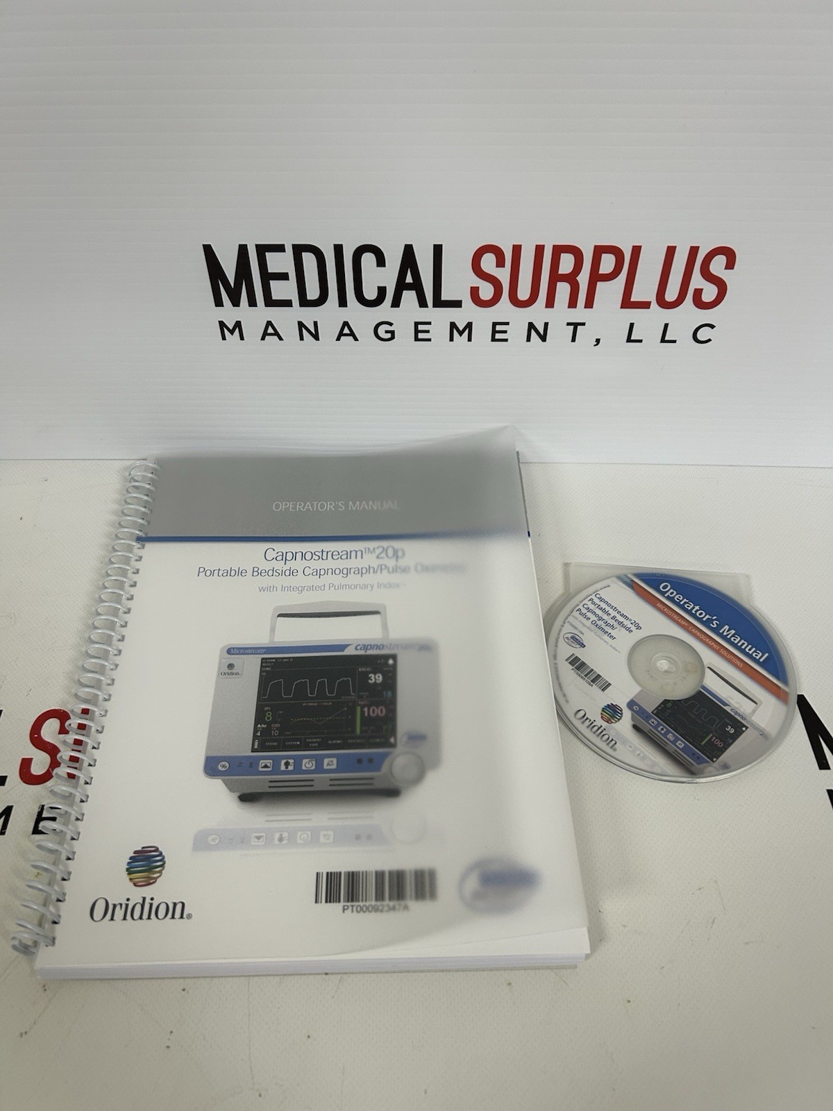 Oridion Capnostream 20p Bedside Capnography/Oximeter Monitor Manual