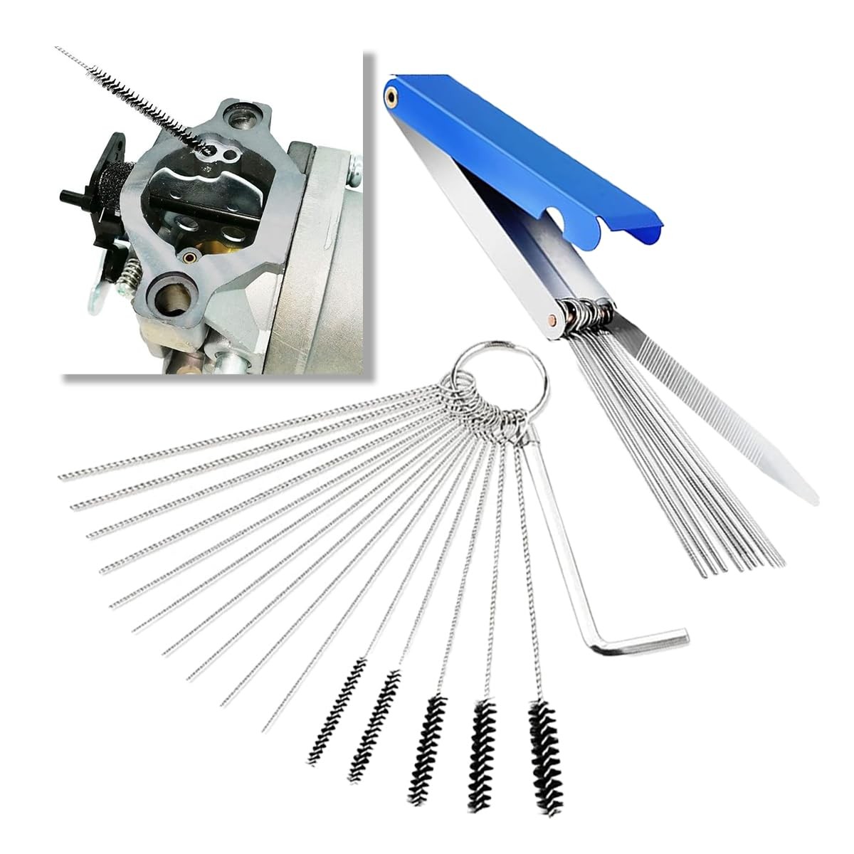 Carburetor Torch Tips Jet Remove Cleaner Made of Stainless Steel, Airbrush Cl…