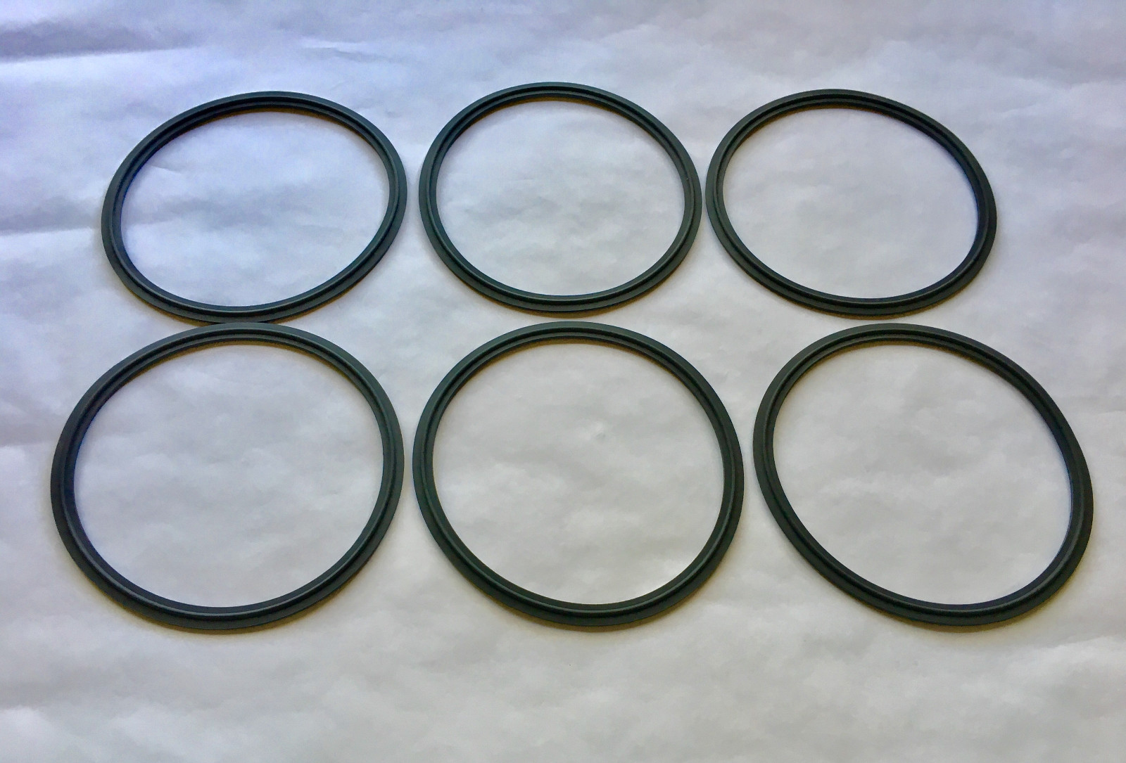 6″ Tri Clamp Sanitary Viton Gasket Closed Loop Extractor 6 Pack