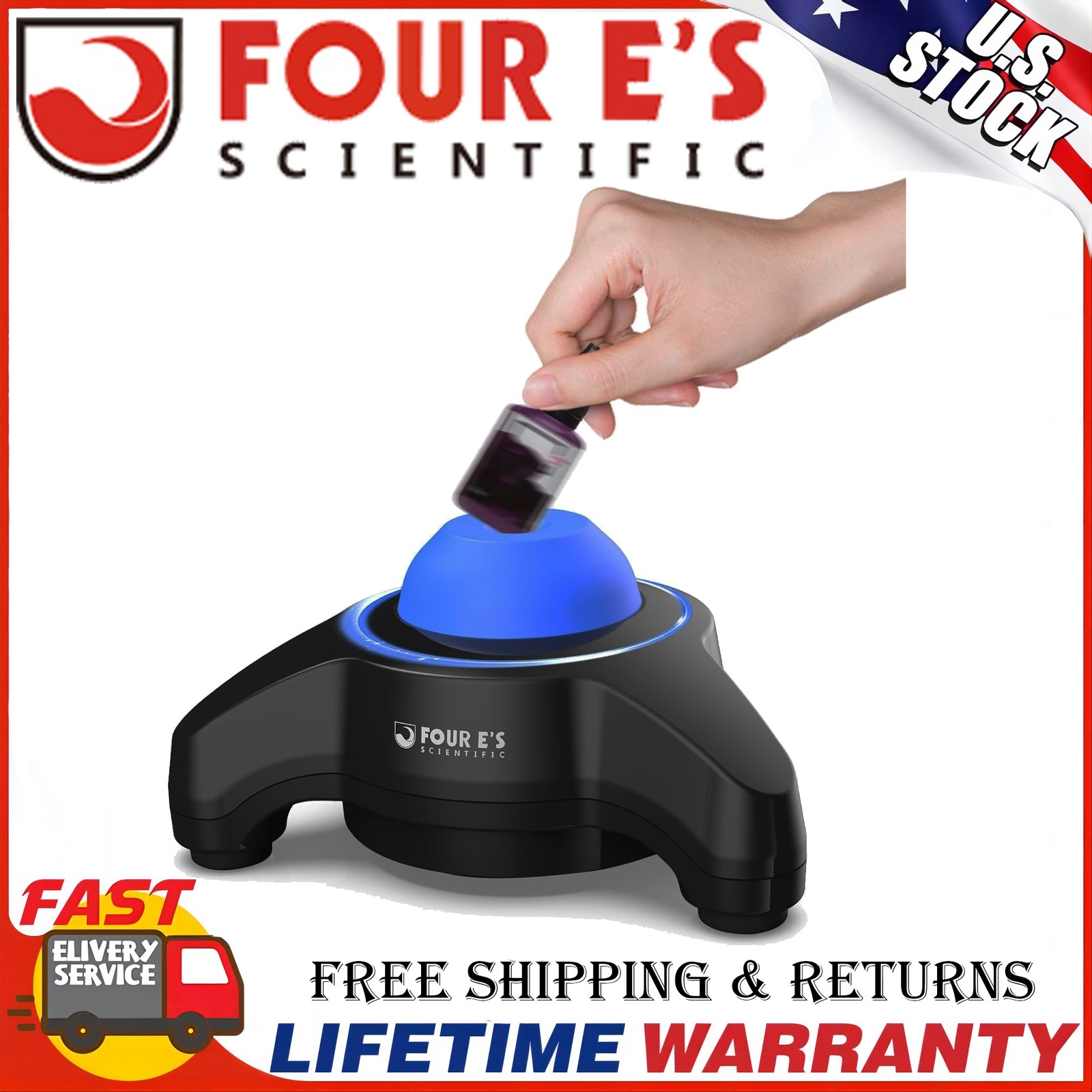 Vortex Mixer 5600rpm Paint Mixer Touch Function Mini Lab Vortex Shaker Black US