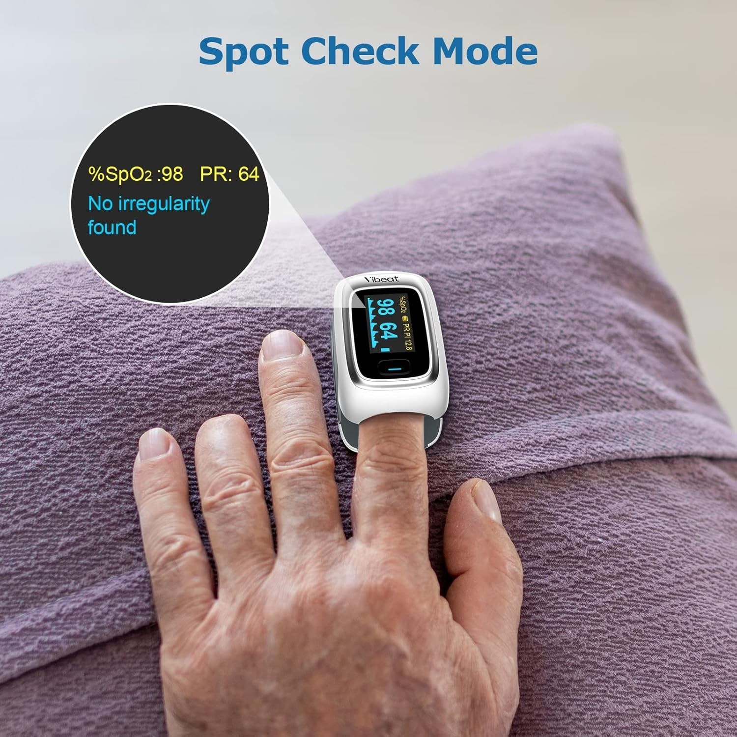 Portable Fingertip Pulse Oximeter – Accurate Blood Oxygen Monitor with Lanyard