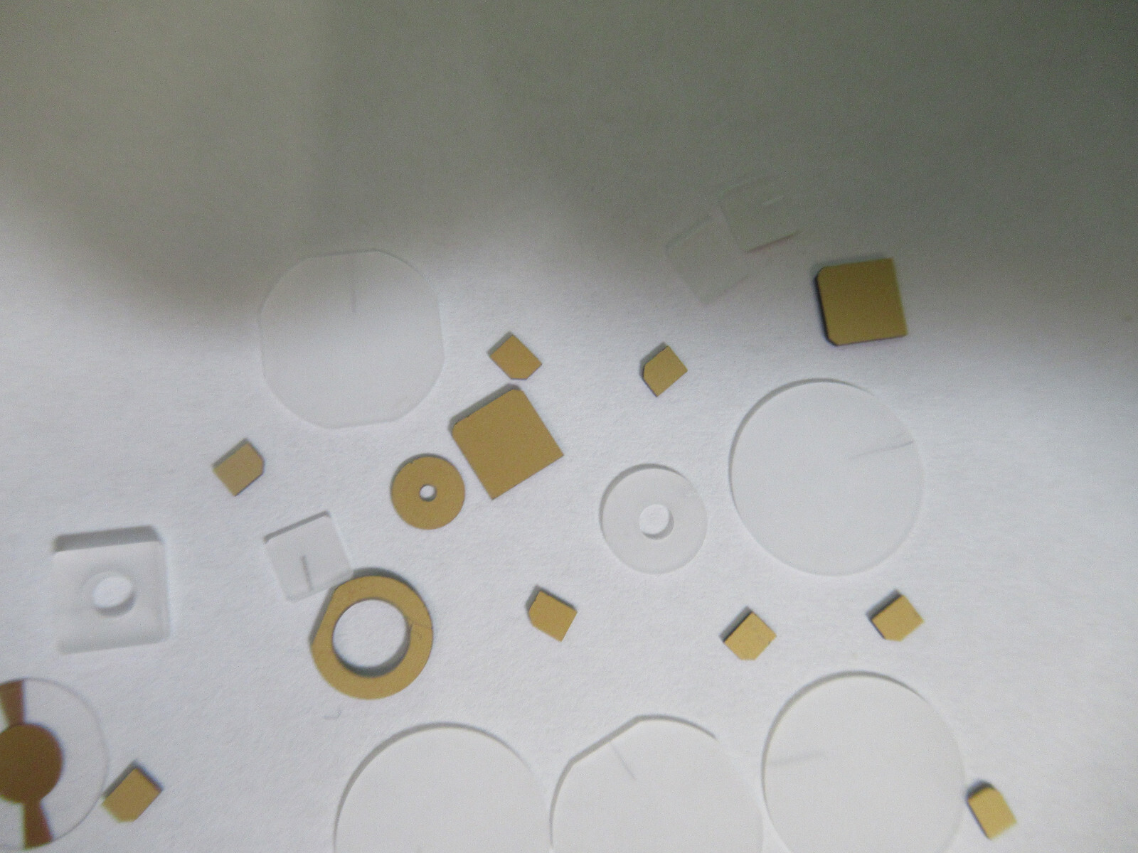 LOT BLANKS PIEZOELECTRIC QUARTZ CRYSTAL X-Y-CUT GOLD COATED PIEZO SENSOR AL-B-19