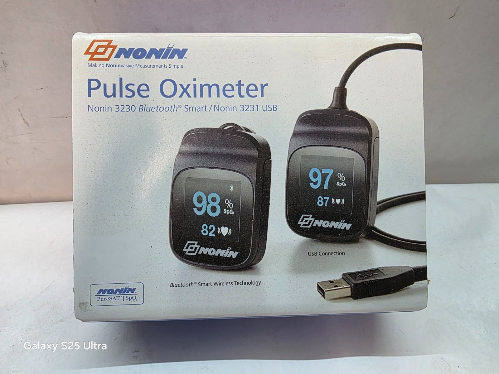 Nonin Fingertip Pulse Oximeter Wireless SpO2 & Pulse Rate Monitor