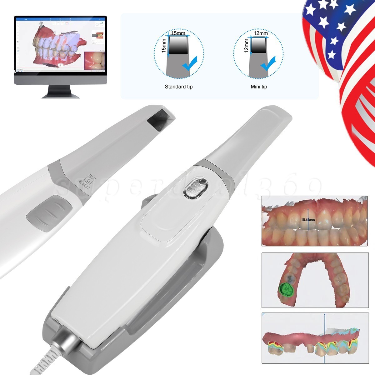 10*NSK Style Dental Latch E-Type Contra Angle Head for Slow Low Speed Handpiece
