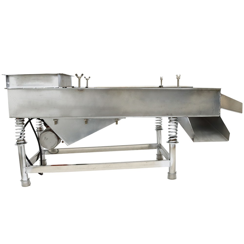 Open Box 110V Vibrating Sifter 3mm Screen Straight Linear Vibrating Sieve Shaker