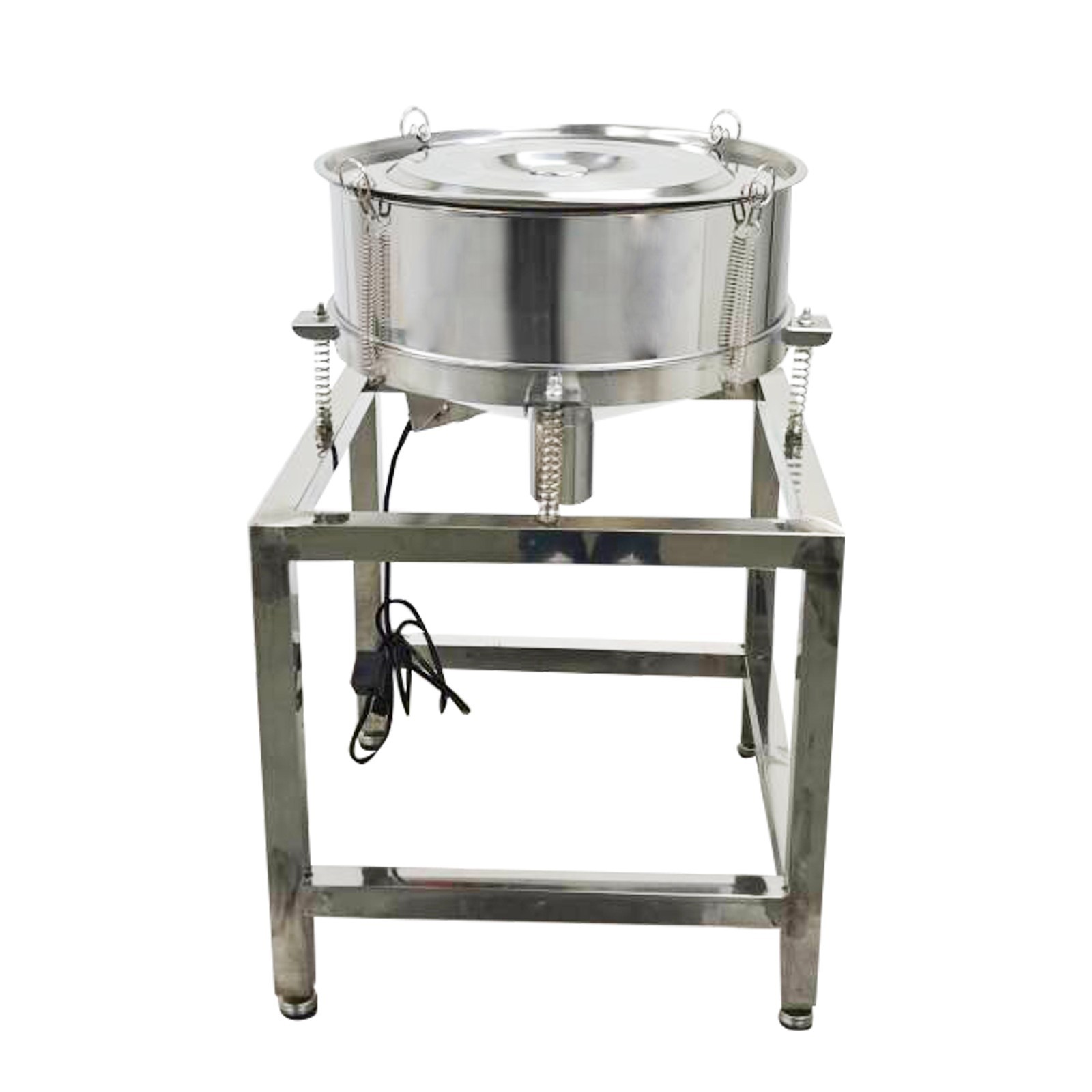 110V/60HZ Vibrating Sieve with 20 Mesh,50 Mesh Screen And Lid 1-Layer Shaker