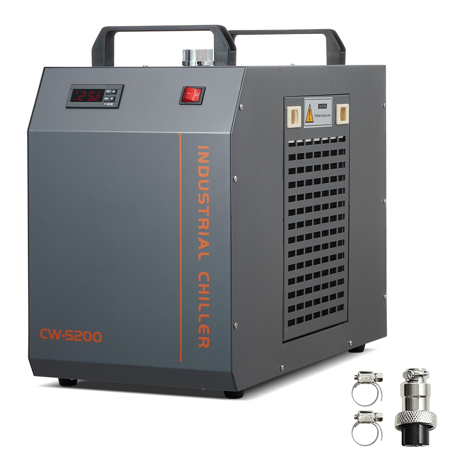 VEVOR Industrial Water Chiller CW-5200 7L 13L/min Laser Chiller with Compressor