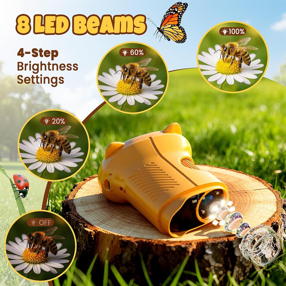 1000X Handheld Digital Microscope for Kids: Pocket Microscope with 2.4″ IPS Scre
