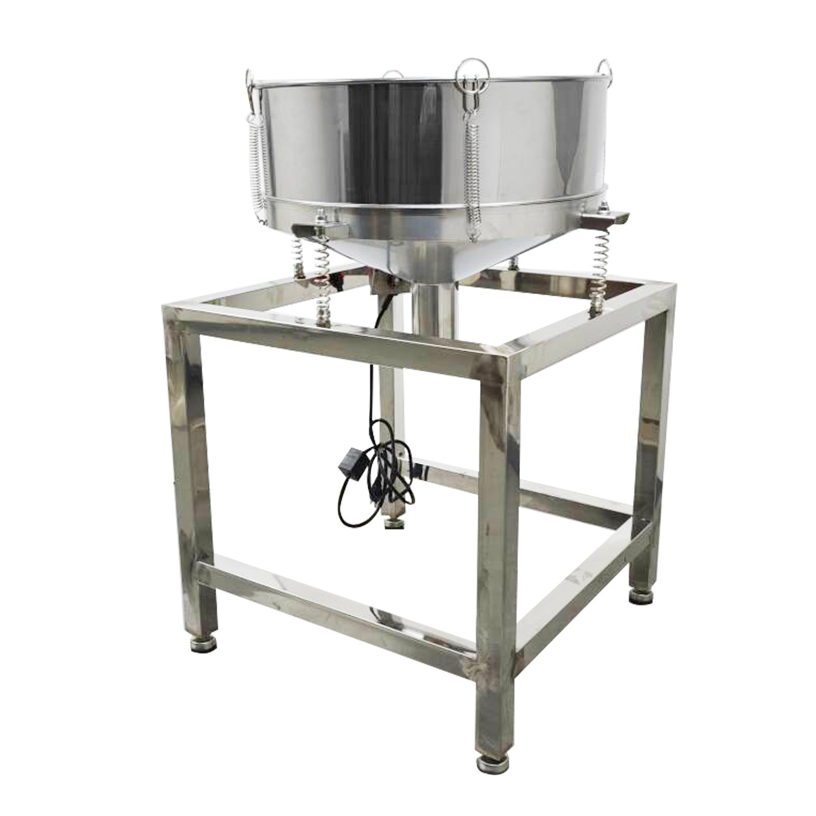 110V/60HZ Vibrating Sieve with 20 Mesh,50 Mesh Screen And Lid 1-Layer Shaker