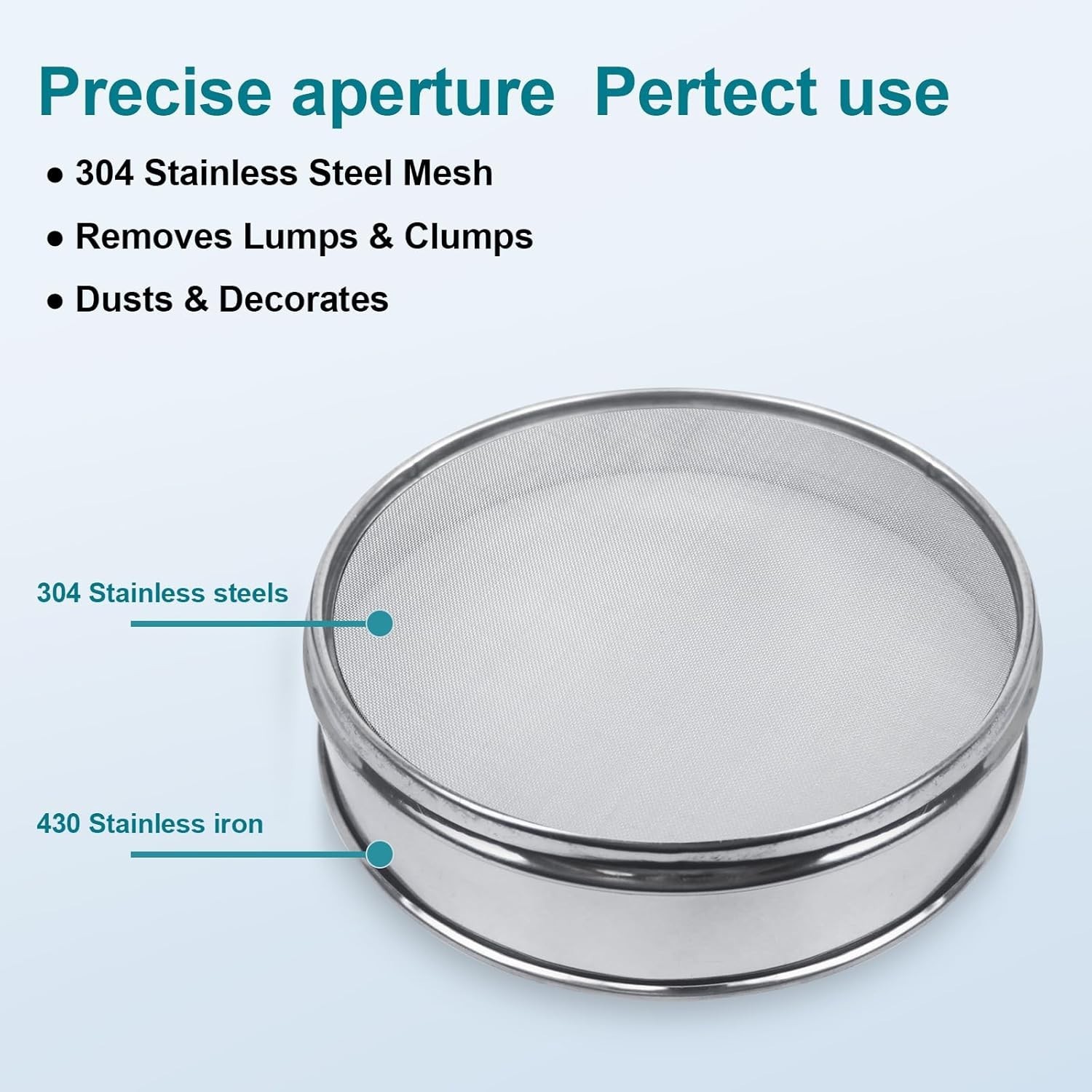 304 Stainless Steel Lab Sieve 40 Mesh 0.45mm Diameter Sieves for Industry