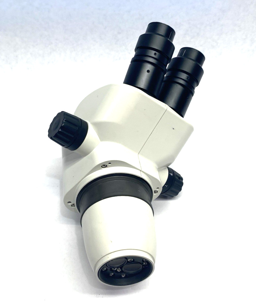EEEDBEDDA-6.7X-45X Trinocular Stereo Microscope, Simul-Focal, WF20X/12 Lenses