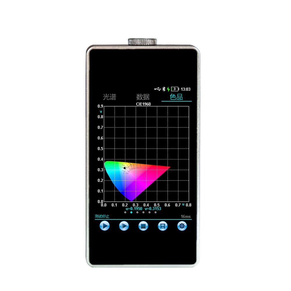 Spectrum Illuminance Meter Spectrometer with 380-780nm USB Interface Handheld